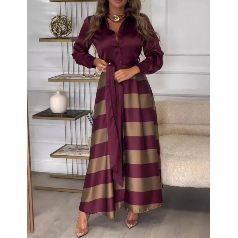 Vintage Printed Maxi Dress
