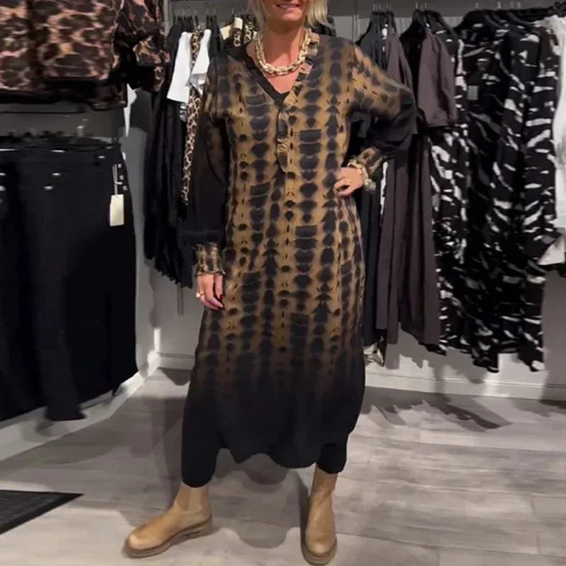 Sexy Leopard Print Long Dress
