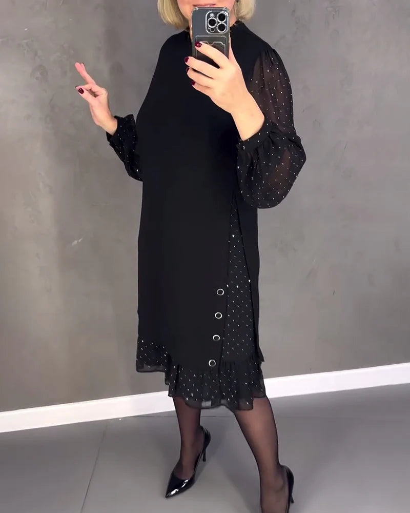 Elegant Knee-length Midi Dress