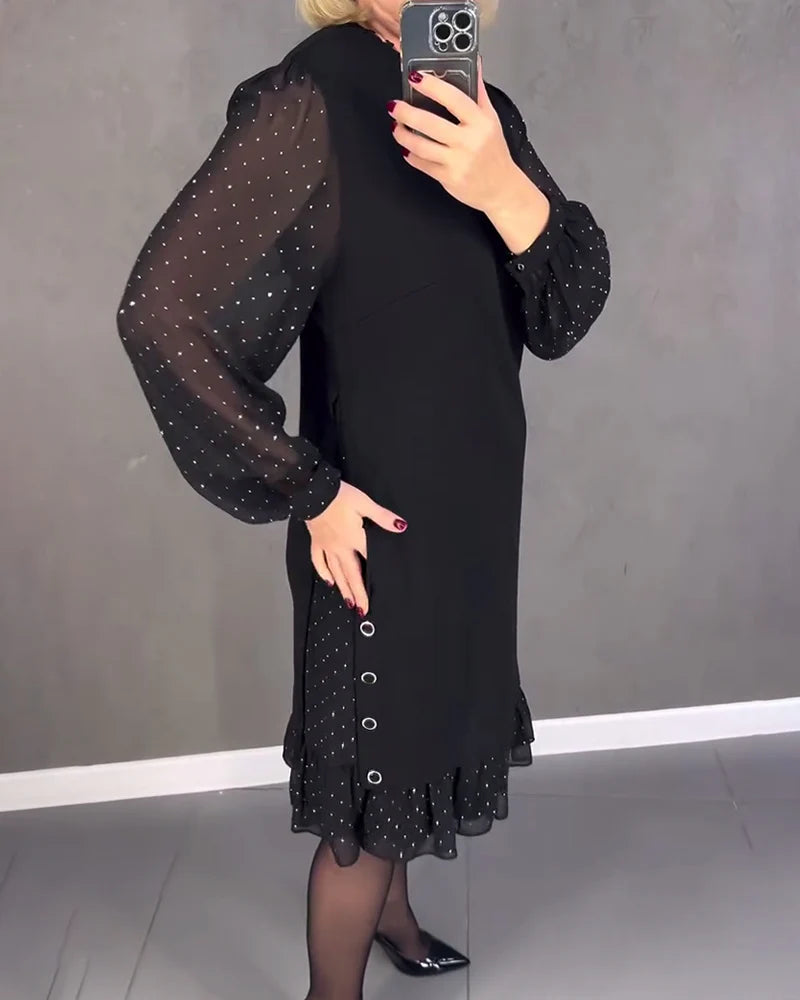 Elegant Knee-length Midi Dress