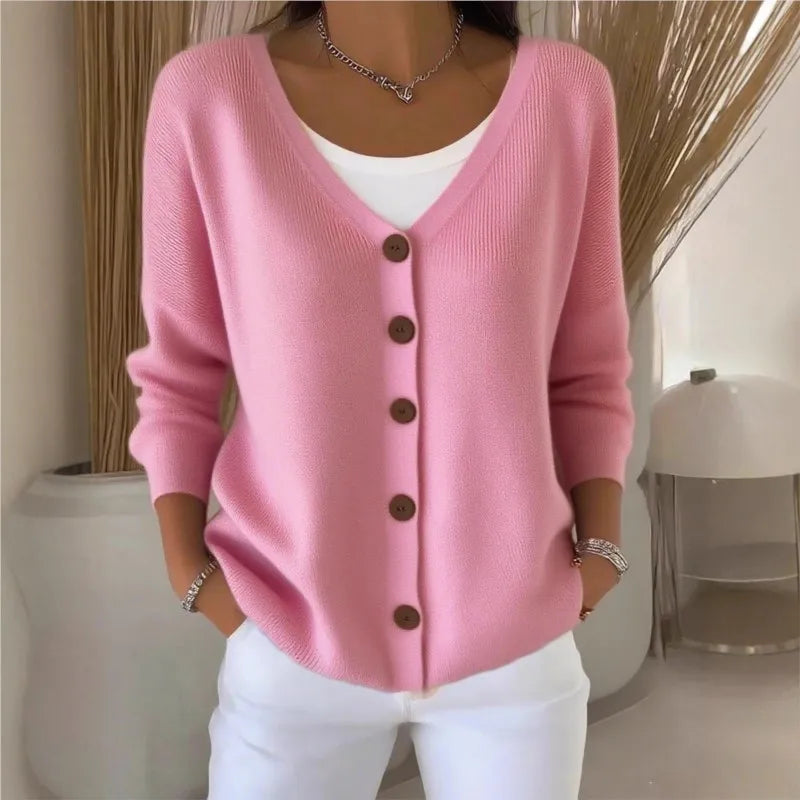 Versatile Solid Color Sweater
