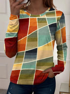 3D Plaid Stripe T-Shirt