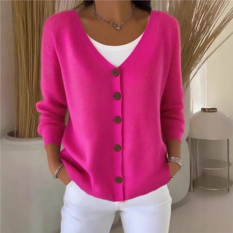 Versatile Solid Color Sweater