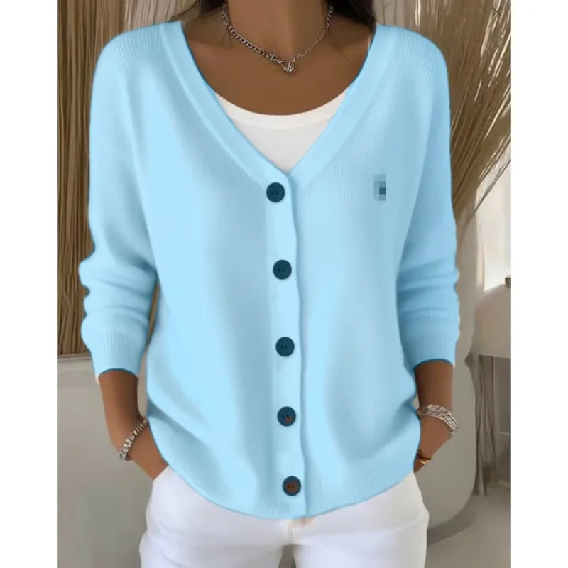 Versatile Solid Color Sweater