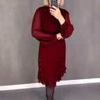 Elegant Knee-length Midi Dress