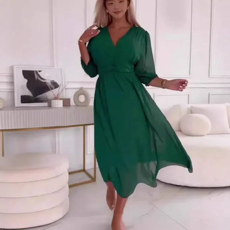 Women's Slimming Midi Dress