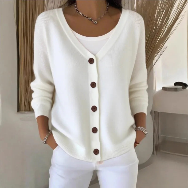 Versatile Solid Color Sweater