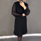 Elegant Knee-length Midi Dress