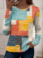 3D Plaid Stripe T-Shirt