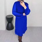 Elegant Knee-length Midi Dress