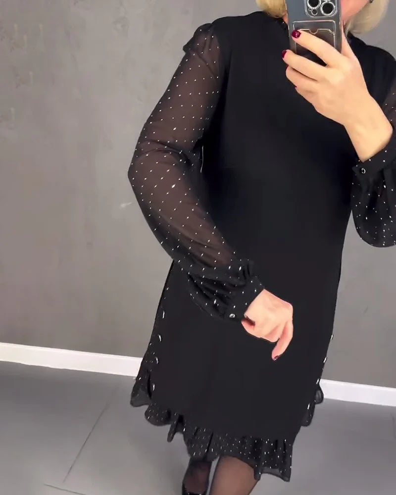 Elegant Knee-length Midi Dress