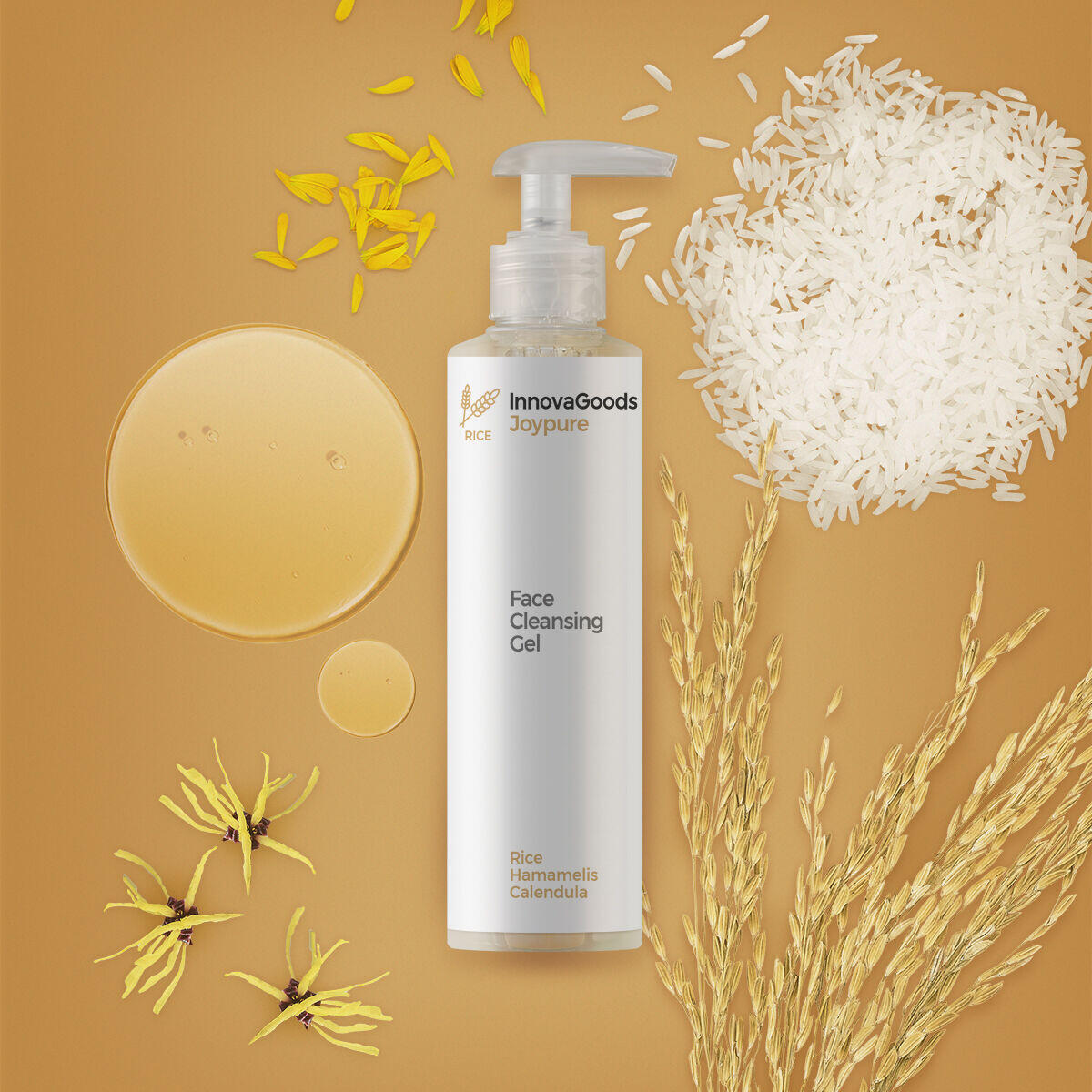 Gel Limpiador Facial Rice - BeautyGoods®
