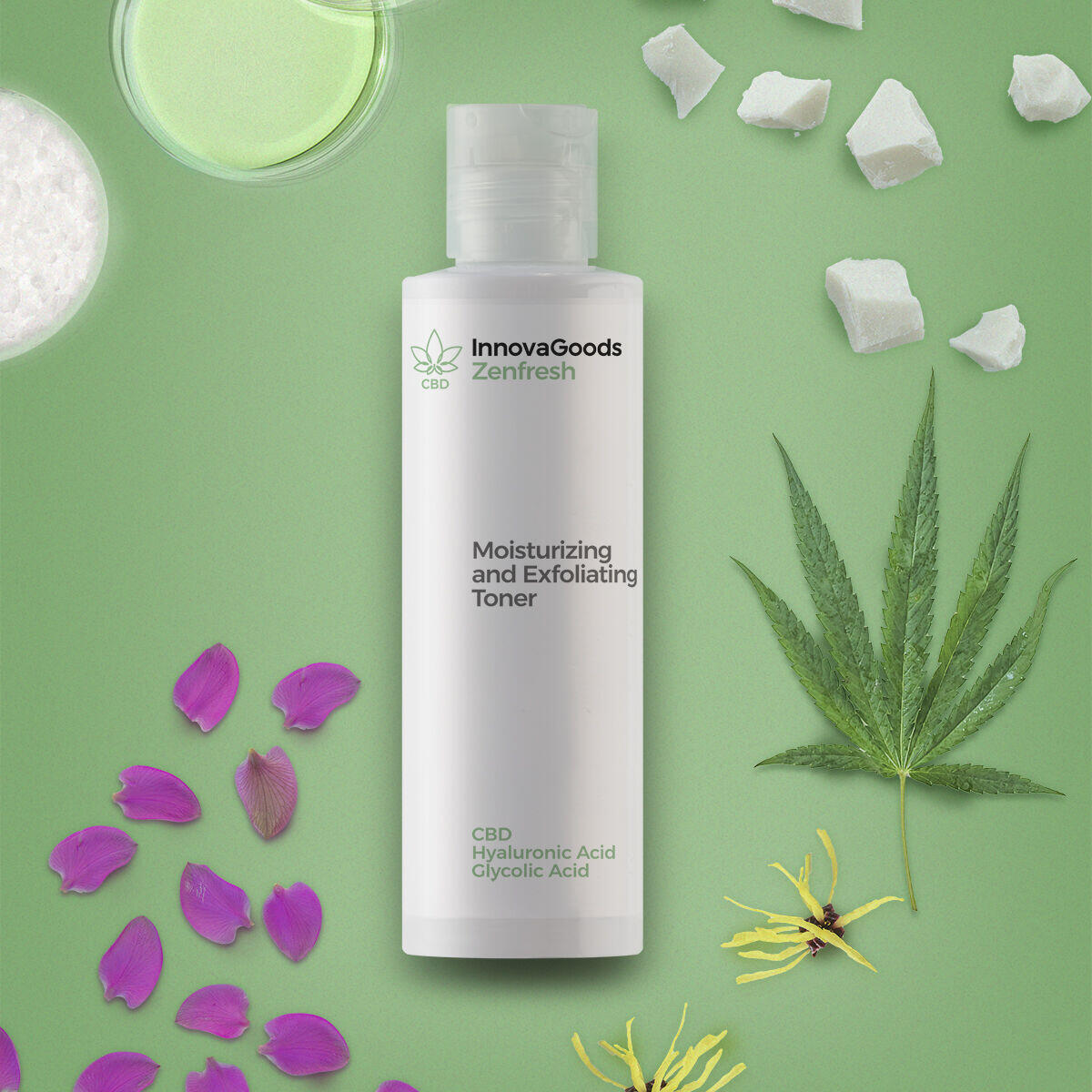 Tónico Facial Hidratante y Exfoliante CBD - BeautyGoods®